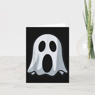 Schattig griezelig spook Halloween kostuum T-shirt Kaart