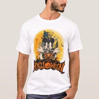 Schattig griezelige cartoon Halloween-ontwerp T-shirt
