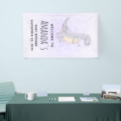 Schattig grijs dinosaurus Speelgoed Waterverf Baby Spandoek (Beurs)
