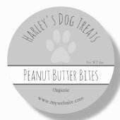 Schattig grijs | Dog Treat Business Labels