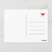 Schattig Grijs Gefeliciteerd van de Kippen Briefkaart (Achterkant)