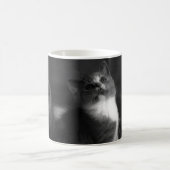 Schattig grijs Kitten Portret Koffiemok (Center)
