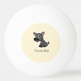 Schattig grijs klein ezel crème pingpongbal
