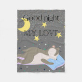 Schattig grijs patroon kinder fleece deken (Voorkant)