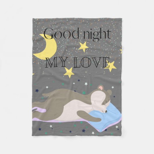 Schattig grijs patroon kinder fleece deken (Voorkant)