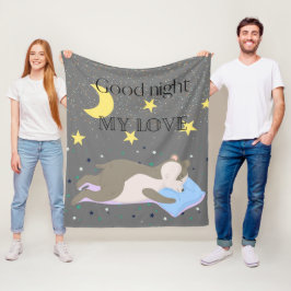 Schattig grijs patroon kinder fleece deken