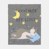 Schattig grijs patroon kinder fleece deken (Voorkant)