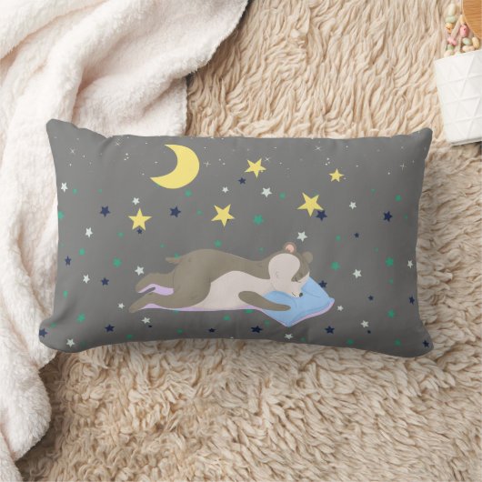 Schattig grijs patroon kinder kussen (Deken)