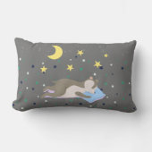 Schattig grijs patroon kinder kussen (Voorkant)