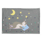 Schattig grijs patroon kinder kussensloop (Achterkant)