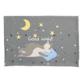 Schattig grijs patroon kinder kussensloop