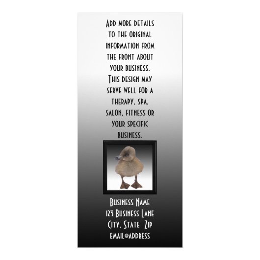 Schattig Grijze Bebouwing Fotografie Business Reclamekaart (Achterkant)