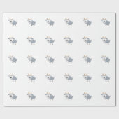 Schattig grijze geit cadeaupapier (Vlak)