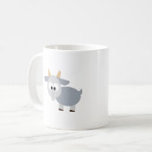 Schattig grijze geit koffiemok (Voorkant links)