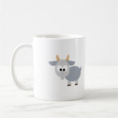 Schattig grijze geit koffiemok (Links)