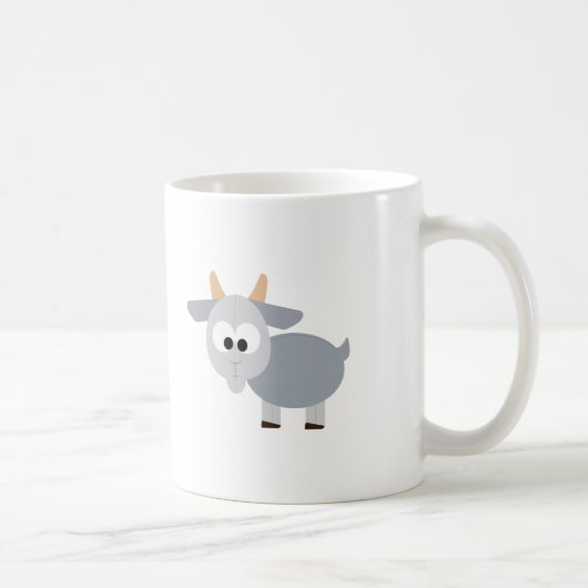 Schattig grijze geit koffiemok (Rechts)