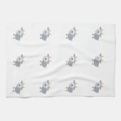 Schattig grijze geit theedoek (Horizontaal)