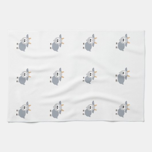 Schattig grijze geit theedoek (Horizontaal)