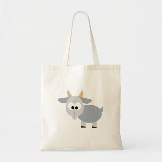 Schattig grijze geit tote bag (Voorkant)