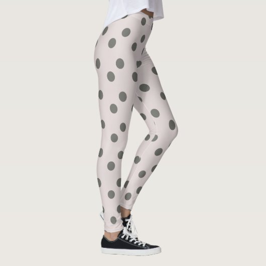 Schattig grijze stippen vrouwen leggings (Rechts)