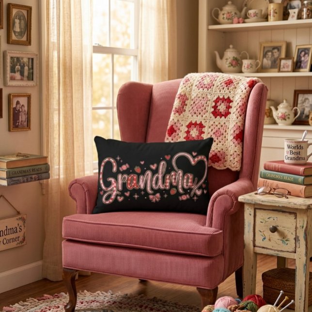Schattig, grillig en warm oma accentkussen accent kussen (Creator heeft geüpload)