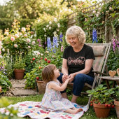 Schattig, grillig en warm oma T-shirt