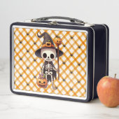 Schattig, grillig Halloween-skelet (In situ)