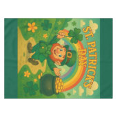 Schattig, grillig kabouter St. Patrick's Day Tafelkleed (Voorkant (Horizontaal))