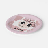 Schattig - grillig monster papieren bordje (Gekanteld)