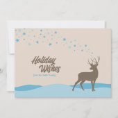 Schattig grillig zonder foto winter Bosherten Feestdagenkaart (Voorkant)