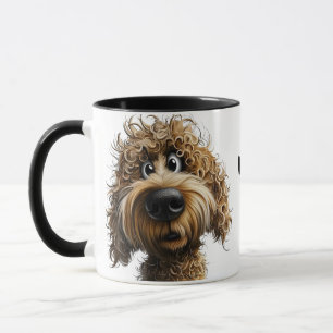 Schattig grillige hond mok