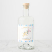 Schattig grillige Limoncello  Likeurfles Etiket (Voorkant)