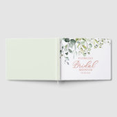 Schattig groen eucalyptus bruidsfeest gastenboek (Volledig)