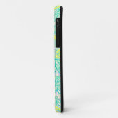 Schattig groen geel bloempatroon Case-Mate iPhone case (Achterkant/links)