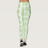 Schattig Groen Goud Mandala Patroon Elegant  Leggings (Achterkant)