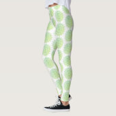 Schattig Groen Goud Mandala Patroon Elegant Leggings (Links)