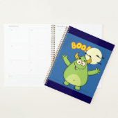 Schattig Groen Monster Halloween Boe Planner (Display)