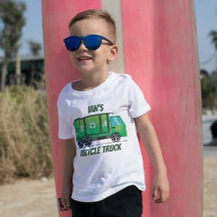 Schattig groen Recyclen truck Kinder elke leeftijd T-shirt