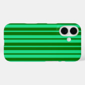 Schattig groen stijlvol strepenpatroon ontwerp Case-Mate iPhone case (Achterkant (horizontaal))