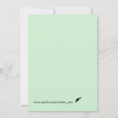 schattig groen zal je mijn bruidsmeisje zijn kaart (Achterkant)