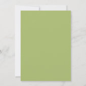 Schattig Groene Strik Koppel Trivia Bruiloftsspel Kaart (Achterkant)