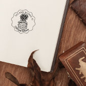 Schattig groot Deen hond boek Rubberstempel