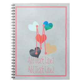Schattig groot hart knutselproject baby kinderfees notitieboek
