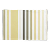 Schattig groot zacht geel streepjespatroon met naa kussensloop (Achterkant)