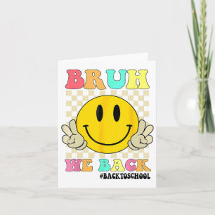 Schattig Groovy Bruh We Zijn Weer Terug Leraren Ki Kaart