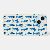 Schattig Grover-patroon iPhone 15 Case (Achterkant horizontaal)