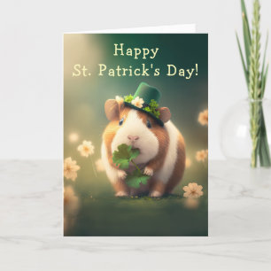 Schattig Guinee Pig St. Feestdagen Kaart