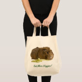 Schattig Guinee Varkens Eating Celery Foto herbrui Tote Bag (Voorkant (product))