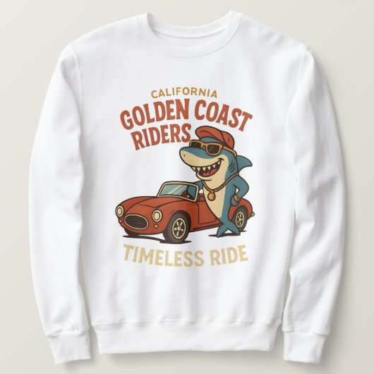 schattig haaien sweatshirt (Design voorkant)