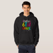 Schattig Hallo 6e Klas Terug naar school eerste da Hoodie (Voorkant volledig)